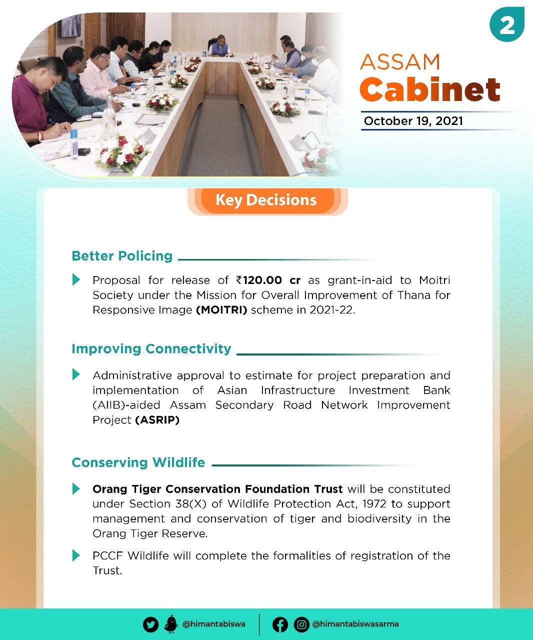 Cabinet Decision taken on 19th of October 2021 (2)