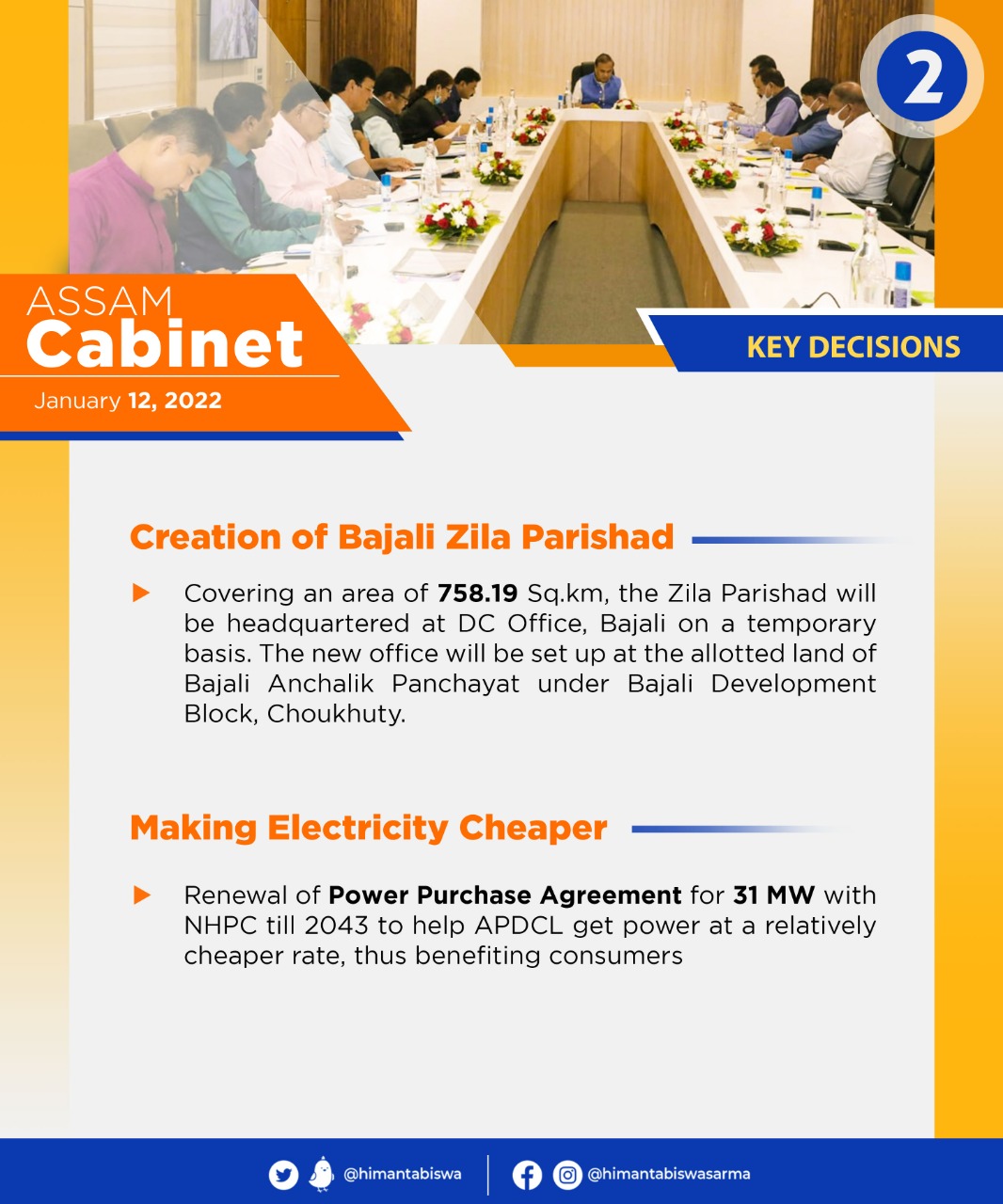 Cabinet Decisions taken on 12th of January, 2022 (2)