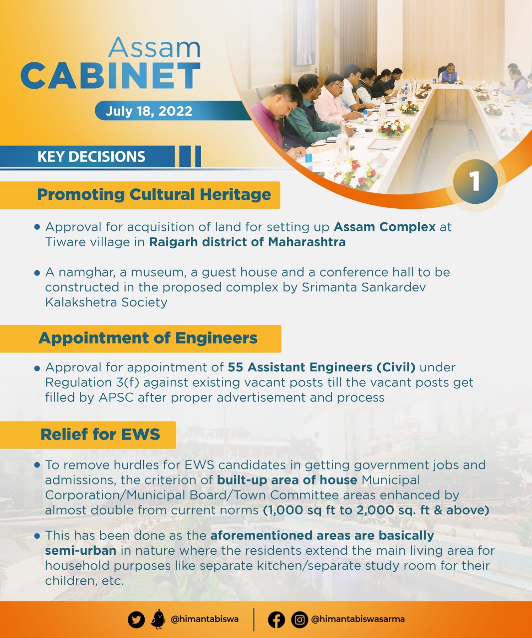 Cabinet Decisions taken on 18 July 2022 (1)