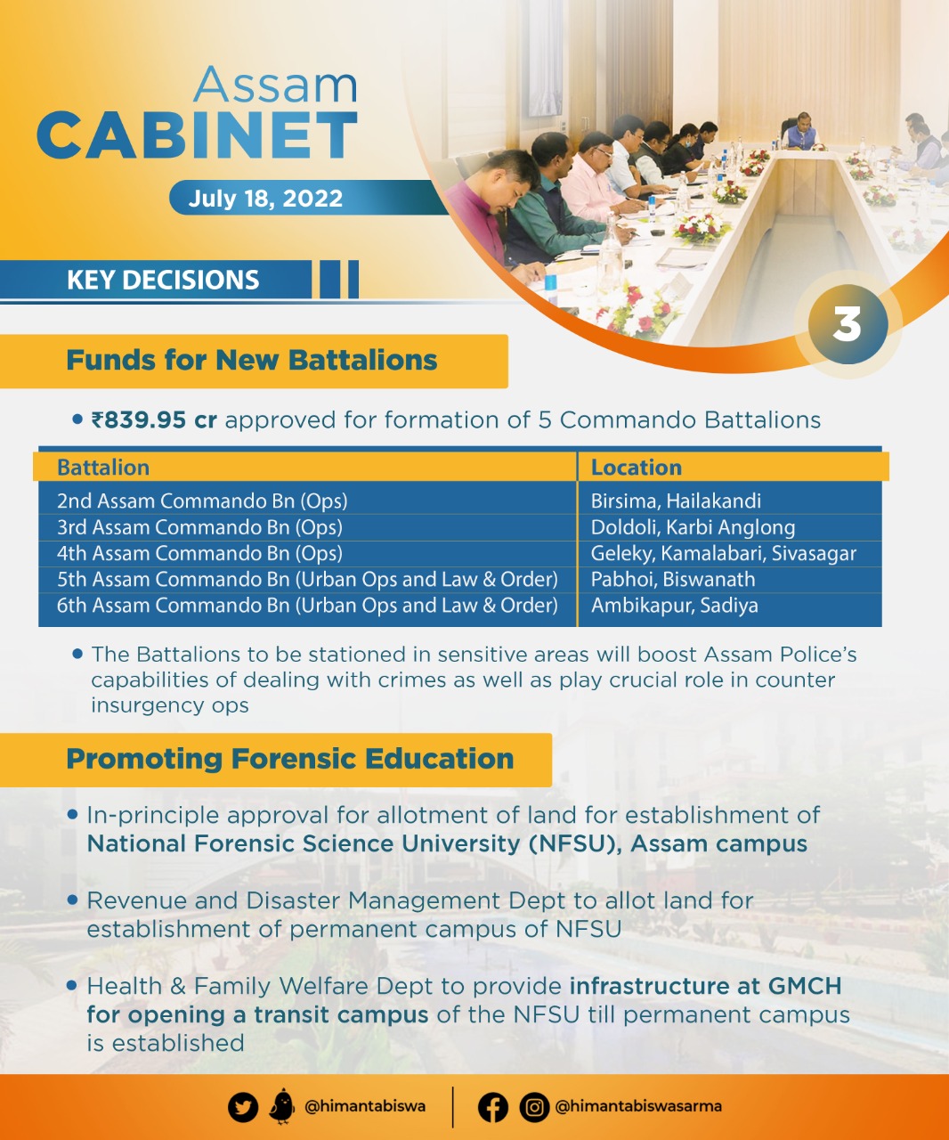 Cabinet Decisions taken on 18 July 2022 (3)