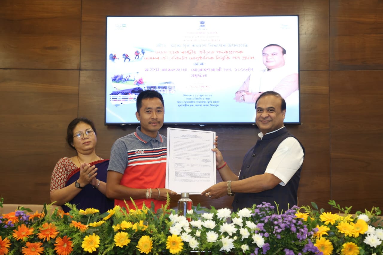 Appointment letters distribution to medal winners of 2022 National Games.