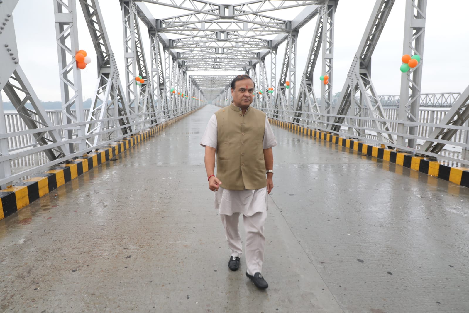 Inauguration of the bridge connecting  Golokganj and Kanuri over Gangadhar river.