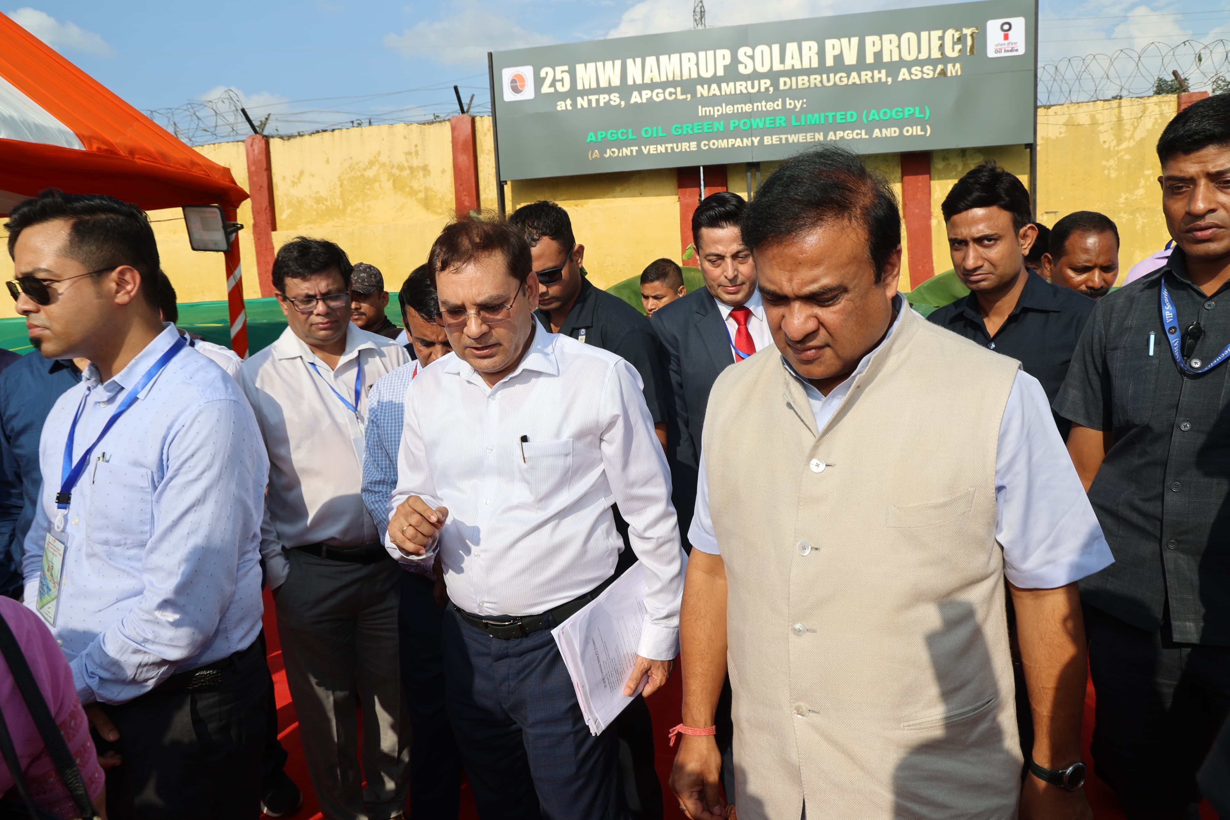 Laid the foundation stone of a 25MW Solar Power Plant at Namrup in Dibrugarh today