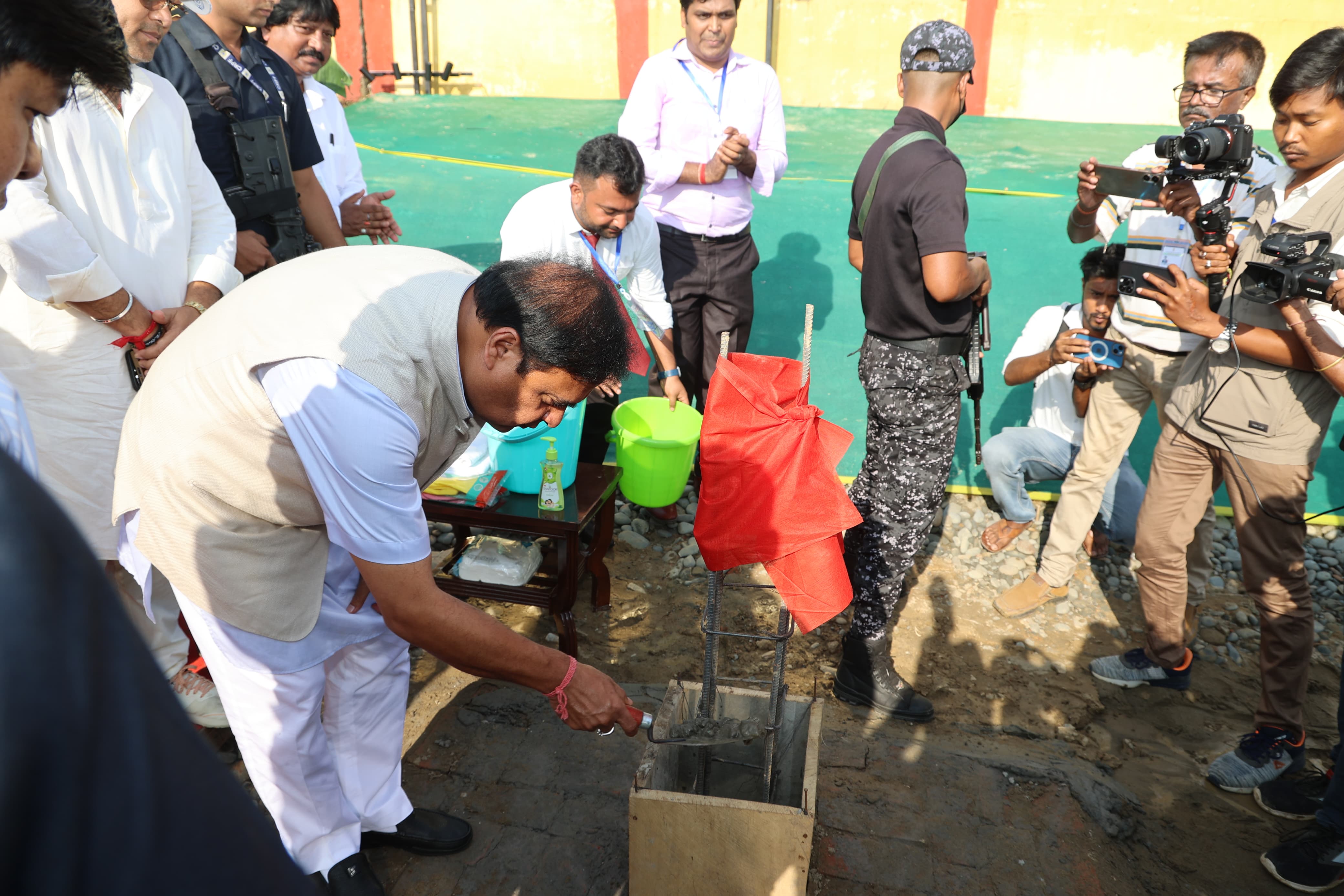 Laid the foundation stone of a 25MW Solar Power Plant at Namrup in Dibrugarh today