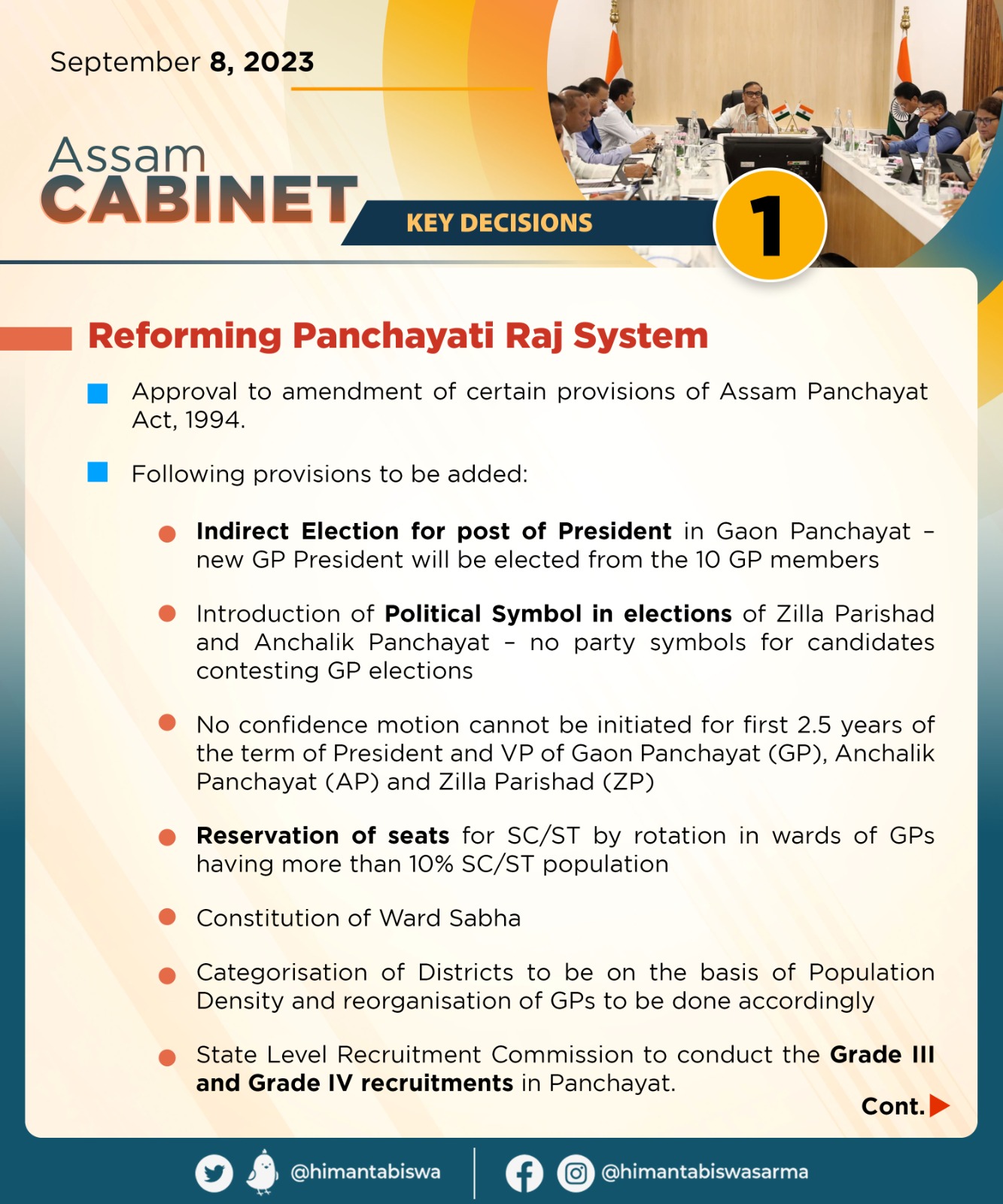 Cabinet Decision on 8th September, 2023 (1)