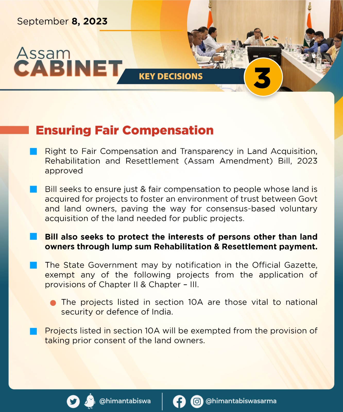 Cabinet Decision on 9th September, 2023 (3)