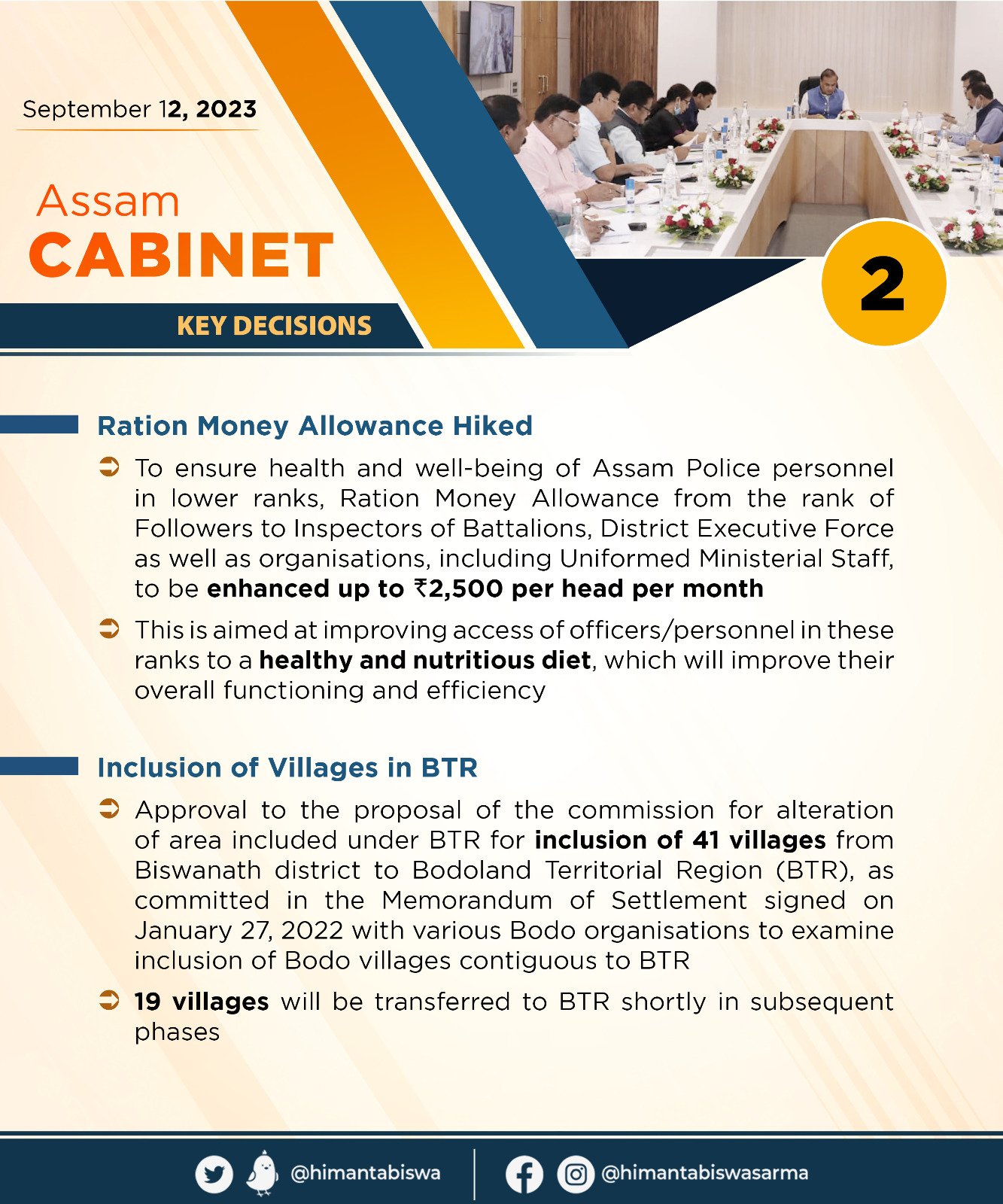 Cabinet Decision on 12nd September, 2023 (2)