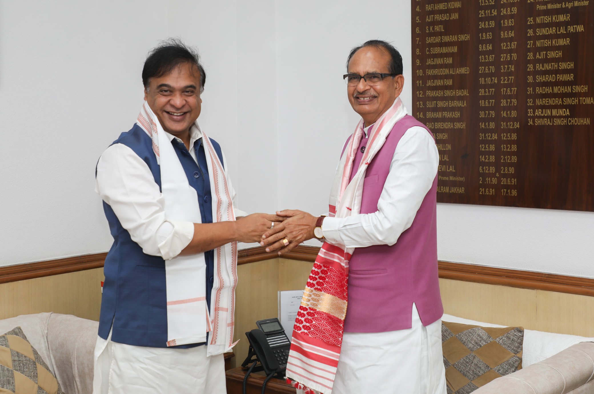 Meeting with Union Minister Shri Shivraj Singh Chouhan on harnessing the potential of Assams agri economy
