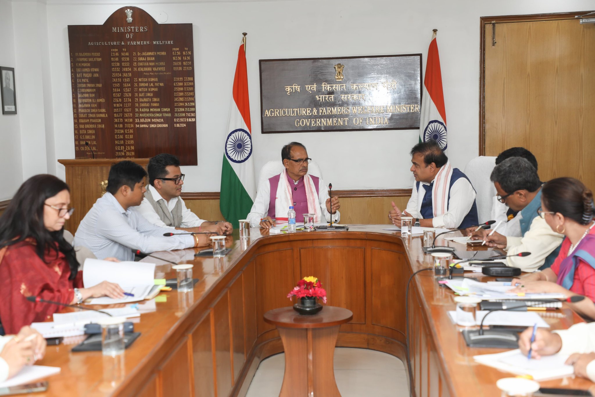 Meeting with Union Minister Shri Shivraj Singh Chouhan on harnessing the potential of Assams agri economy