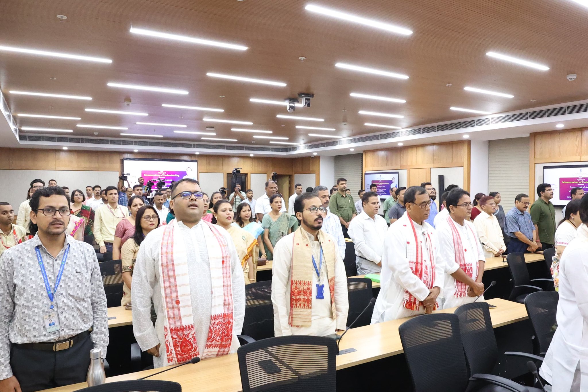MoU Signing with Visva Bharati University to set up the Srimanta Sankardeva Chair