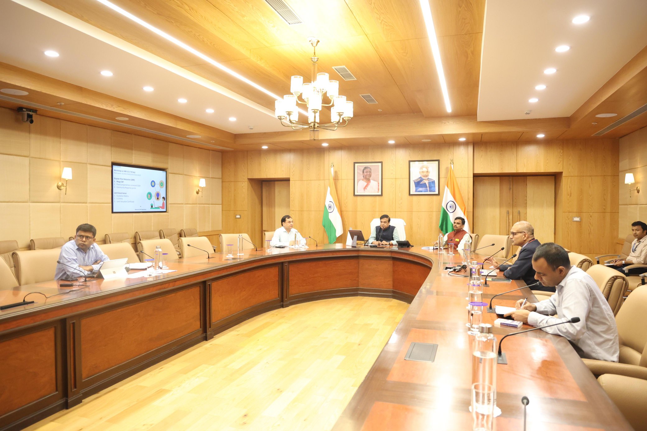 Meeting with all District Commissioners and other stakeholders for disbursement of compensation to nearly 6 lakh people affected by floods