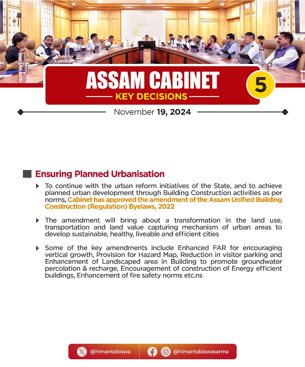 Cabinet Decision on 19 November, 2024 (5)