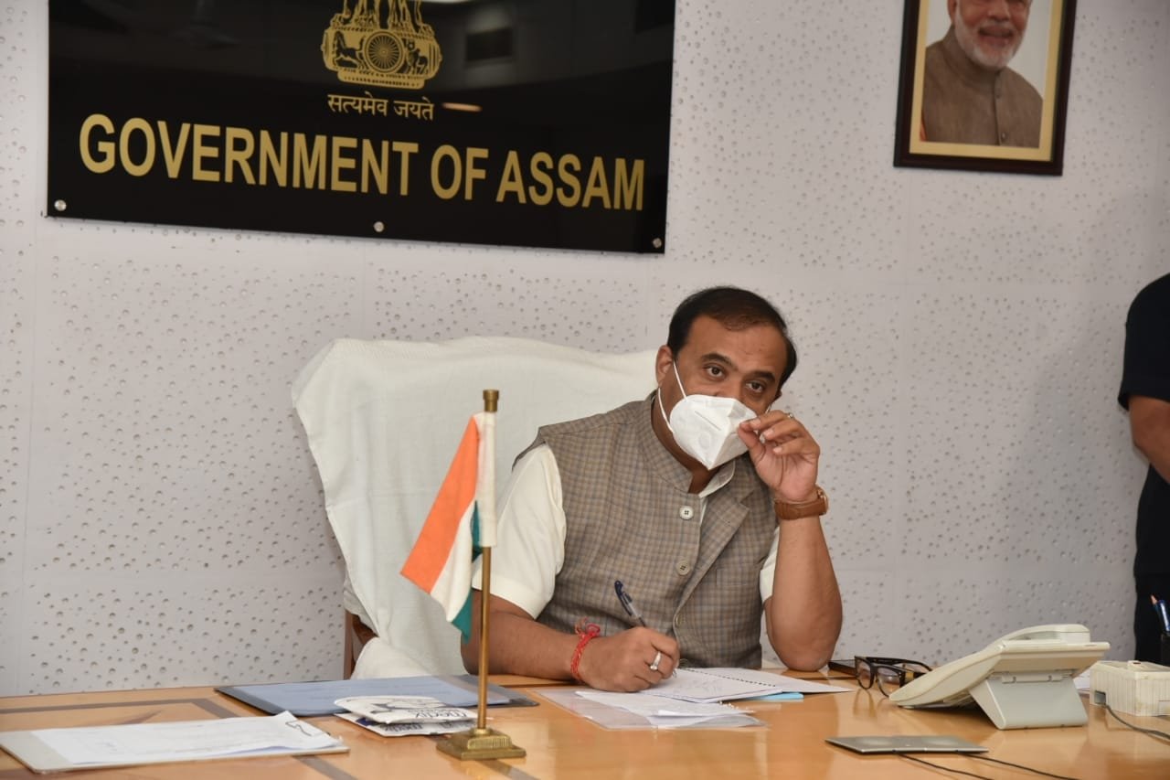 CM Dr.Biswa Sarma reviewing the Monsoon relief 